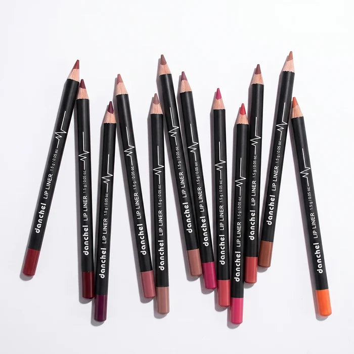 12Pcs Women Waterproof Lipstick Long Lasting Matte Lip Liner Pencil