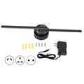 Ventilador holograma LED 3D 224 luces - vista 3