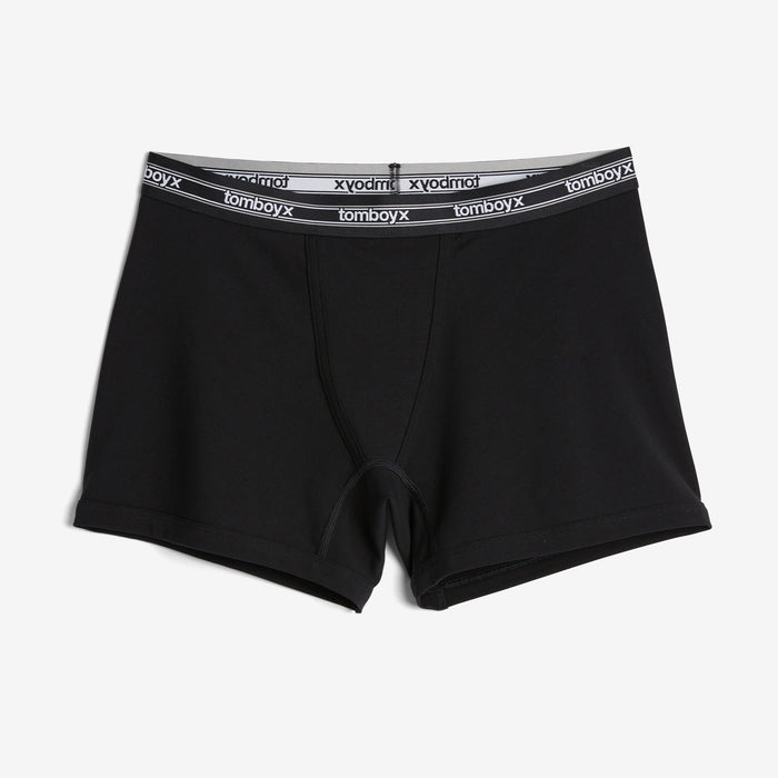 4.5" Trunks - Black Retro Logo