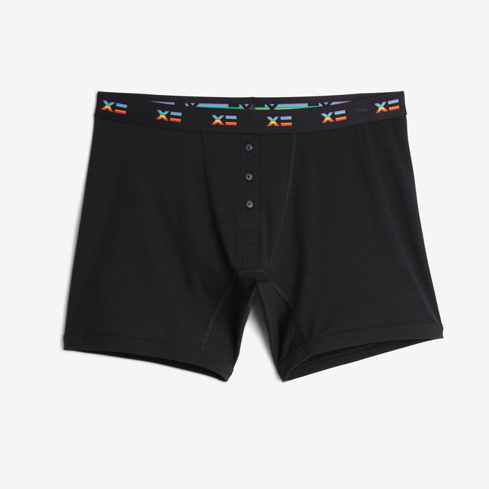 6" Fly Boxer Briefs - Rainbow X=