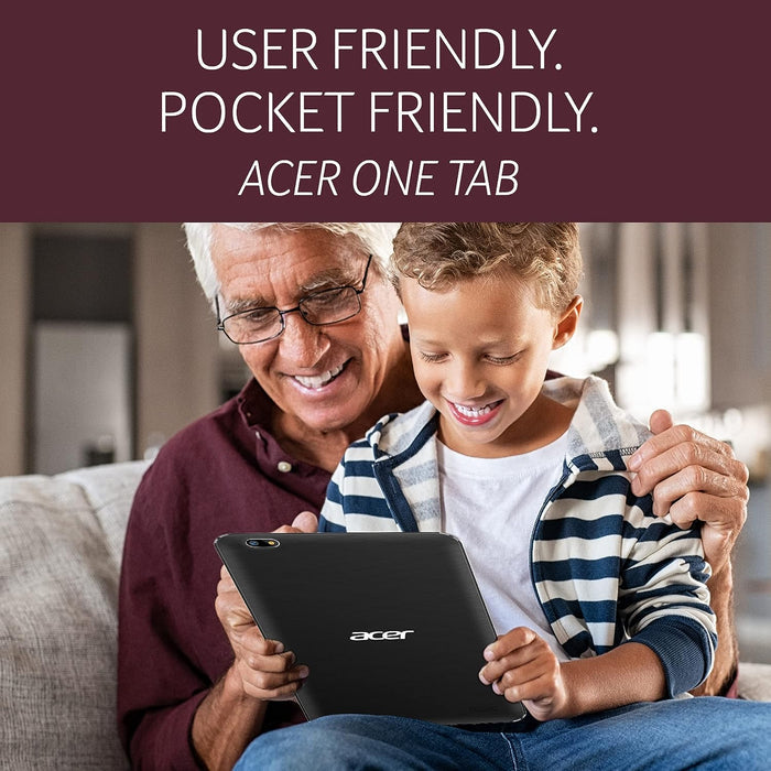 Acer one T4-82L (20.32 cm) 8 Inch Bluetooth Tablet with 3GB RAM and 32 GB EMMC, 4G LTE, Black - Unboxify