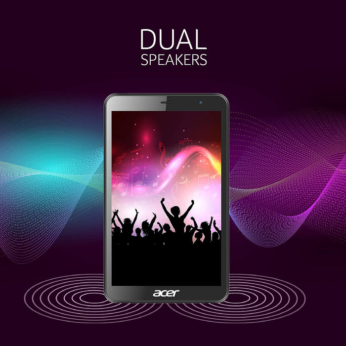 Acer one T4-82L (20.32 cm) 8 Inch Bluetooth Tablet with 3GB RAM and 32 GB EMMC, 4G LTE, Black - Unboxify