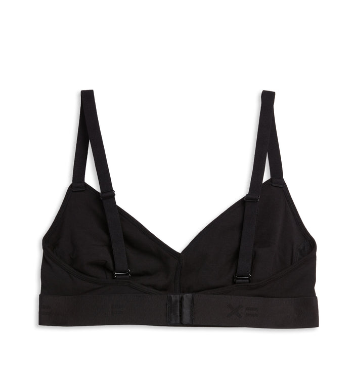 Adjustable Triangle Bralette - TENCEL™ Modal Black X= Imperfects