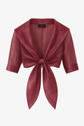 "Agnes" Organza 3/4 Sleeve Shawl Wrap
