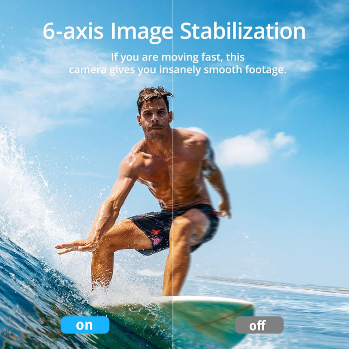 AKASO Brave 7 4K30FPS 20MP WiFi Action Camera with Touch Screen IPX8 33FT Waterproof Camera EIS 2.0 Zoom Support - Unboxify
