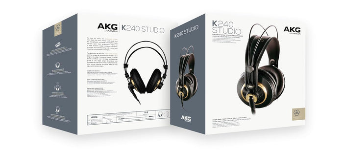 AKG K240 Professional Studio Headphones - Over Ear, Black - Unboxify