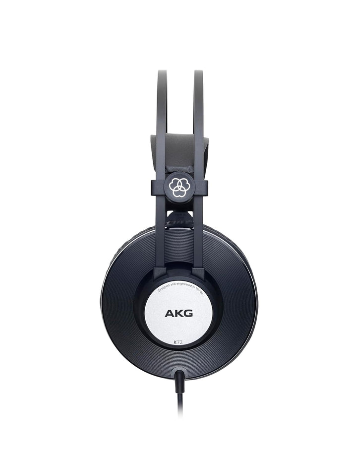 AKG K72 Closed Back Studio Headphones, Black - Unboxify