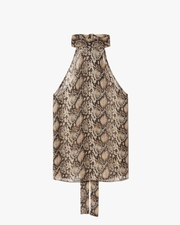 STONE/BROWN SNAKE PRINT