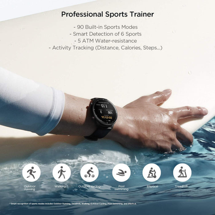 Amazfit GTR 2 Smart Watch, 1.39" AMOLED Display, SpO2 & Stress Monitor, Built-in Alexa, Built-in GPS, Bluetooth Phone Calls, 3GB Music Storage, 14-Day Battery Life, 90 Sports Modes - Grabgear.in