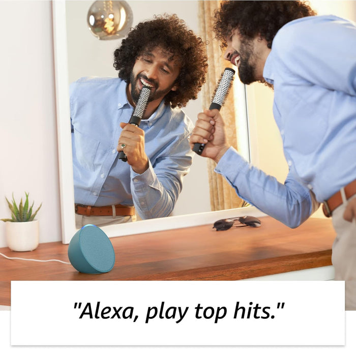 Amazon Echo Pop | Smart speaker with Alexa and Bluetooth| Full sound, balanced bass, crisp vocals - Unboxify