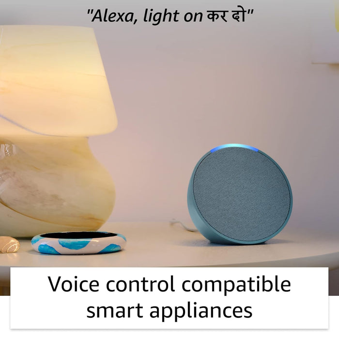 Amazon Echo Pop | Smart speaker with Alexa and Bluetooth| Full sound, balanced bass, crisp vocals - Unboxify