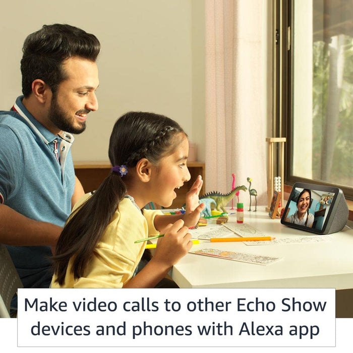Amazon Echo Show 8 (2nd Gen) - Smart speaker with 8" HD screen, stereo sound & hands-free entertainment with Alexa (Black) - Unboxify