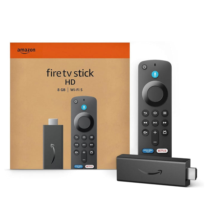 Amazon Fire TV Stick HD (newest model), Alexa Voice Remote with TV power & volume controls, full HD streaming device - Unboxify