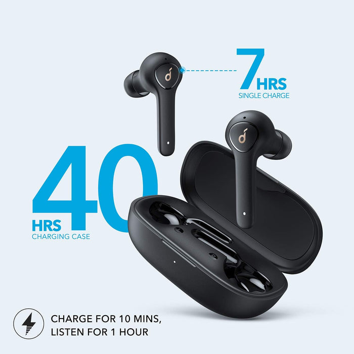 Anker Soundcore Life P2 Bluetooth Truly Wireless In-Ear Earbuds With Mic (Black) - Unboxify