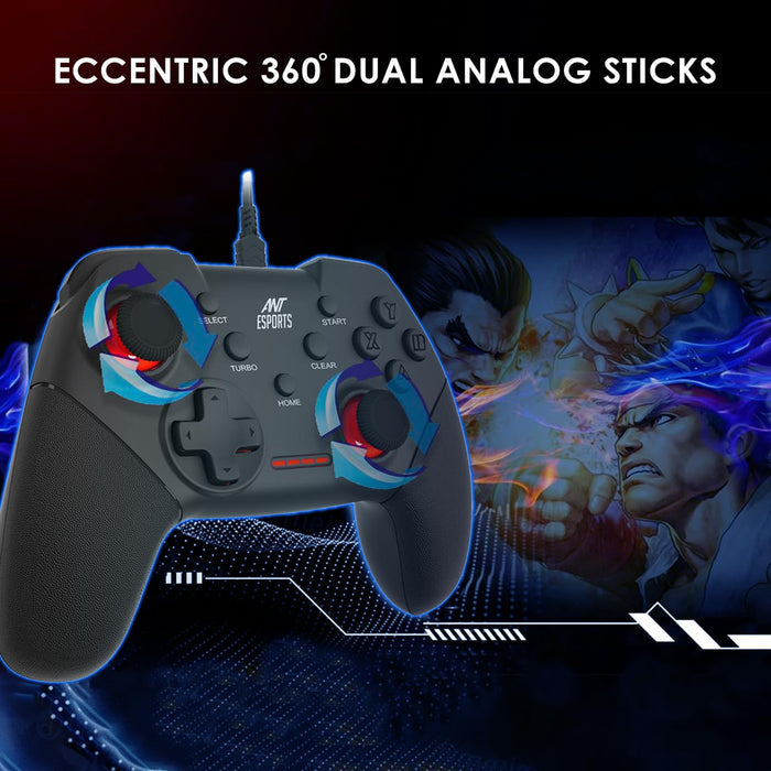 Ant Esports GP100 Controller Joysticks for PC (Windows 7/8/8.1/10) / PS3 / Andriod/Steam Gaming Wired Gamepad - Unboxify