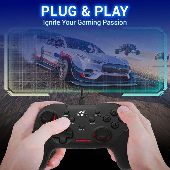 Ant Esports GP100 Controller Joysticks for PC (Windows 7/8/8.1/10) / PS3 / Andriod/Steam Gaming Wired Gamepad - Unboxify