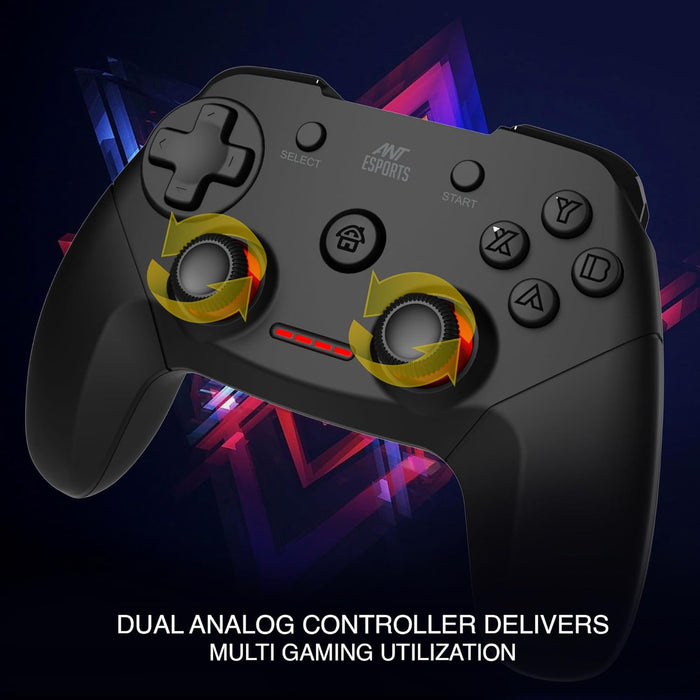 Ant Esports GP300 Pro V2 Wireless Gaming Controller, Compatible for PC & Laptop (Windows 10/8 /7 XP, Steam) / PS3 - Unboxify