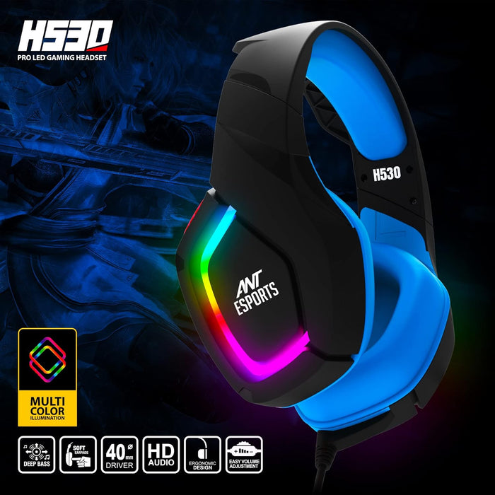 Ant Esports H530 Multi-Platform Pro RGB Gaming Headsetfor PC / PS4 / PS5 / Xbox One / Switch1 with mic - Unboxify