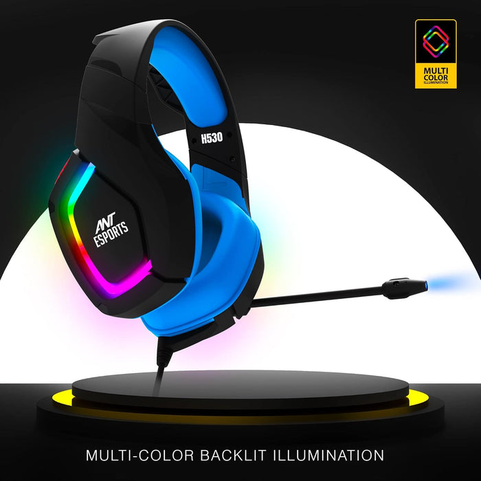 Ant Esports H530 Multi-Platform Pro RGB Gaming Headsetfor PC / PS4 / PS5 / Xbox One / Switch1 with mic - Unboxify