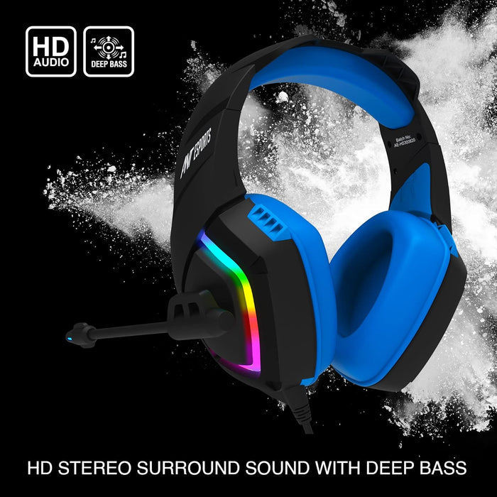 Ant Esports H530 Multi-Platform Pro RGB Gaming Headsetfor PC / PS4 / PS5 / Xbox One / Switch1 with mic - Unboxify