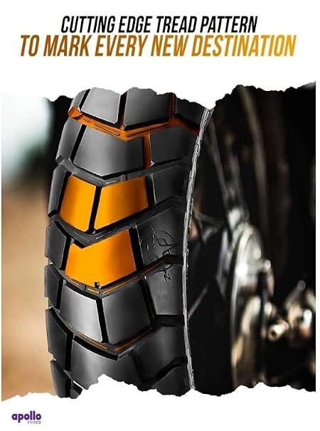 Apollo tyres 150/60% R17 66H Tramplr Xr Tubless Bike Tyre,Rear.,1