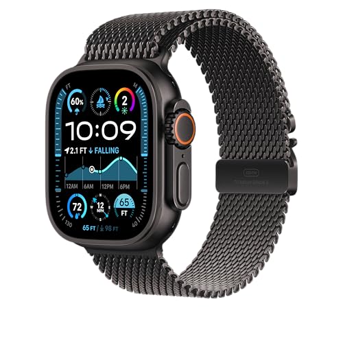 Apple Watch Band - Milanese Loop - 49mm - Black - Small - Unboxify