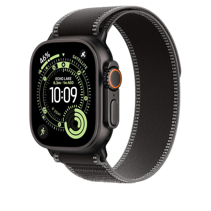 Apple Watch Band - Trail Loop - 49mm - Black/Charcoal - S/M