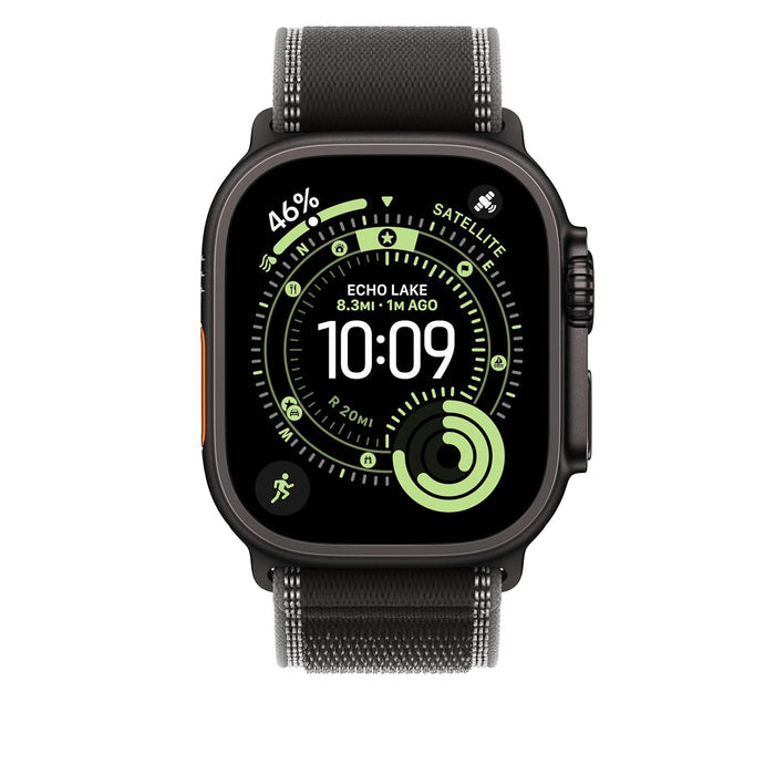 Apple Watch Band - Trail Loop - 49mm - Black/Charcoal - S/M
