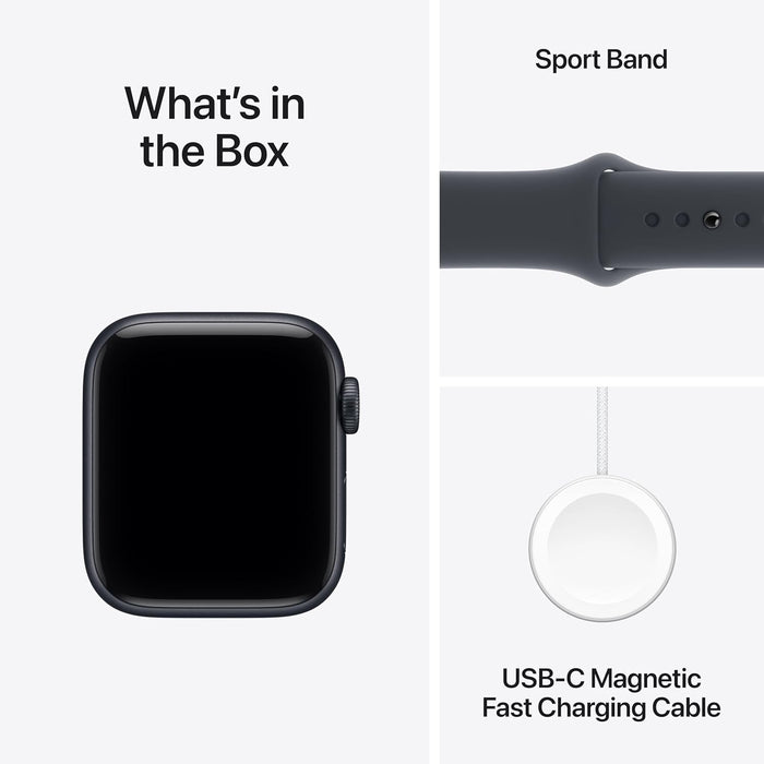 Apple Watch SE 3 GPS 44mm Starlight Aluminium Case with Starlight Sport Band - M/L - Unboxify