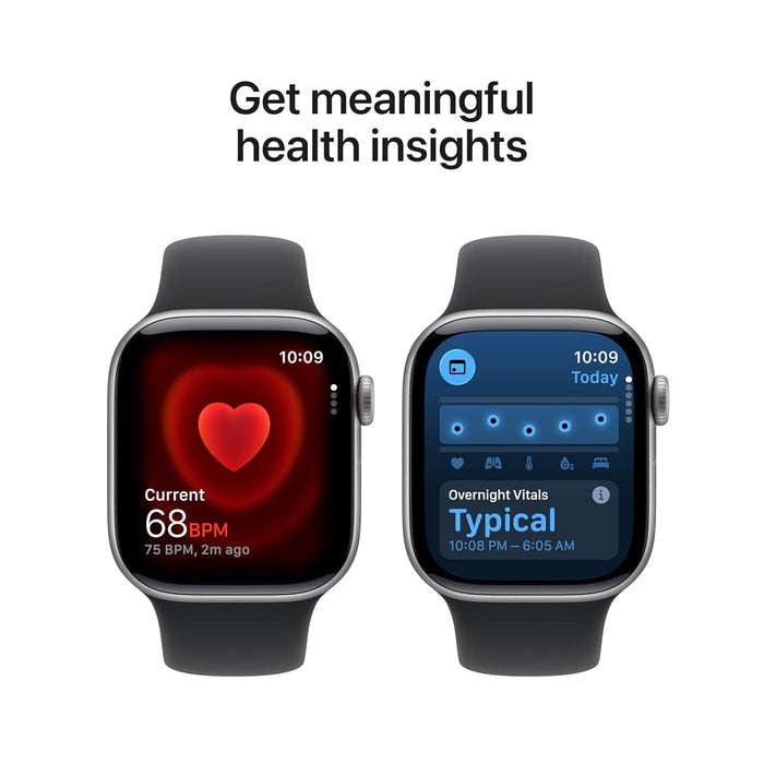 Apple Watch Series 11 GPS Space Grey Aluminium Case with Black Sport Band - M/L - Unboxify