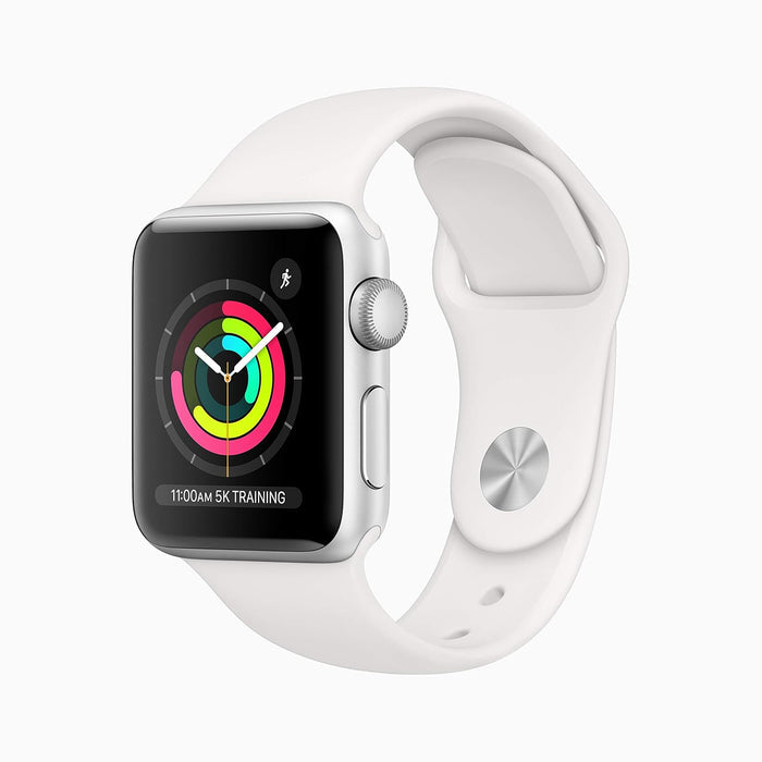 Apple Watch Series 3 (GPS, 38mm) - Silver Aluminium Case with White Sport Band - Unboxify