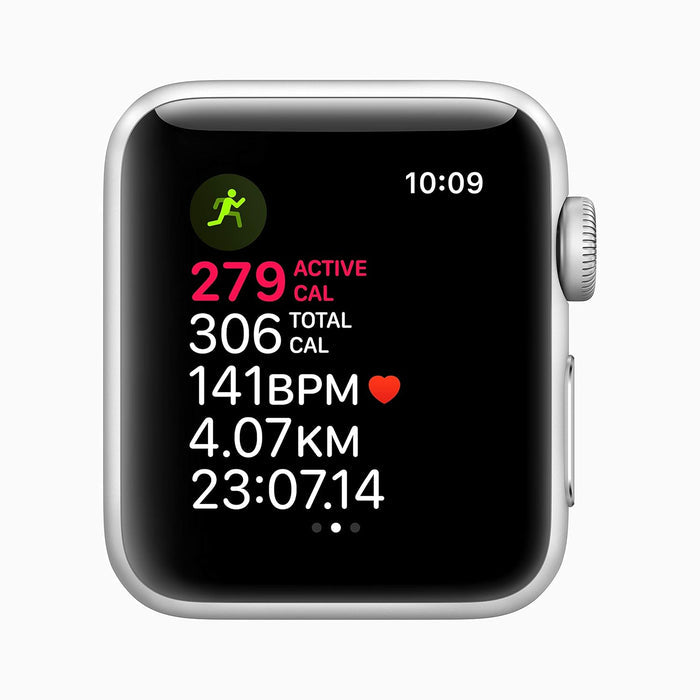 Apple Watch Series 3 (GPS, 38mm) - Silver Aluminium Case with White Sport Band - Unboxify