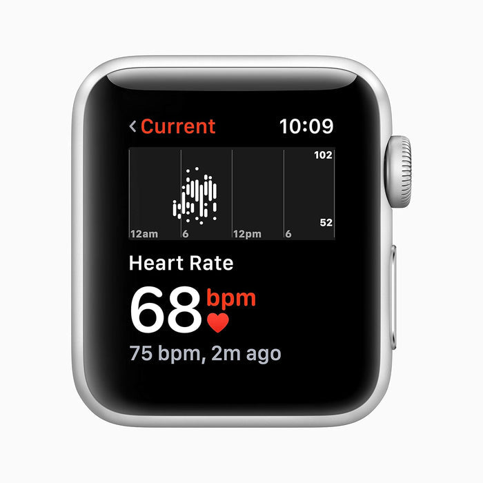 Apple Watch Series 3 (GPS, 38mm) - Silver Aluminium Case with White Sport Band - Unboxify