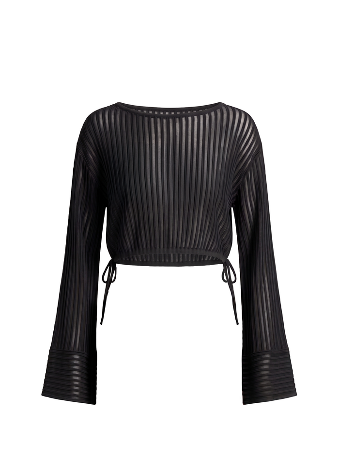 Athena Top Ottoman Stripe Noir