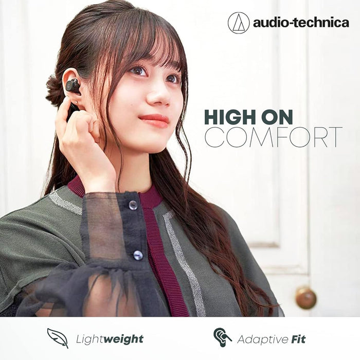 Audio-Technica ATH-SQ1TWWH Wireless in-Ear Headphones, White - Unboxify