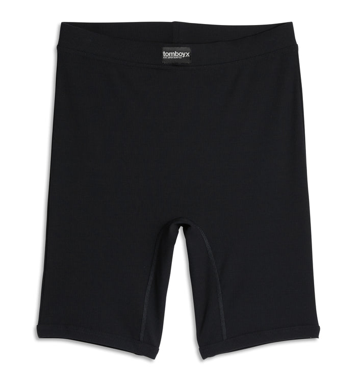 Bamboo Rib 9" Boxer Briefs - Black