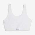 Bamboo Rib Essentials Soft Bra - White