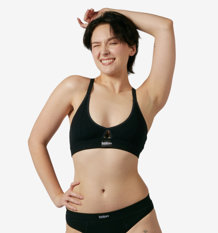 Model: Avery is 5'9" and wears a Medium