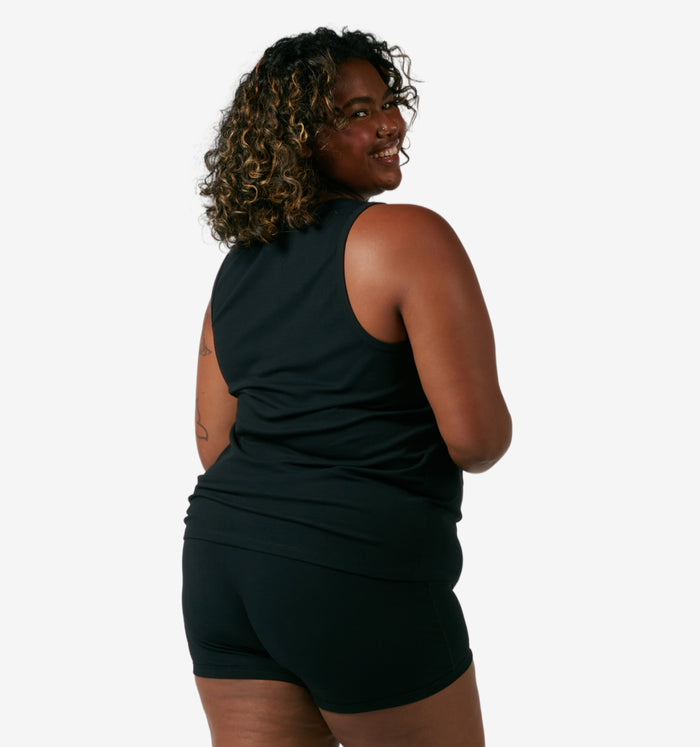 Bamboo Rib Tank - Black