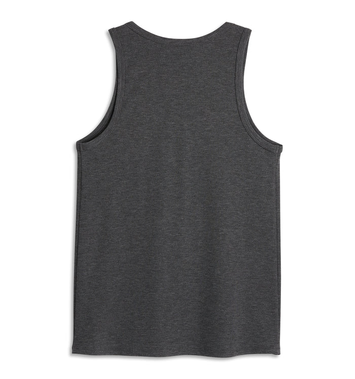 Bamboo Rib Tank - Heather Gray