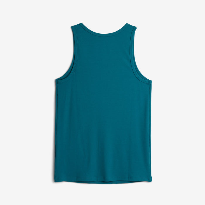Bamboo Rib Tank - Teal Time