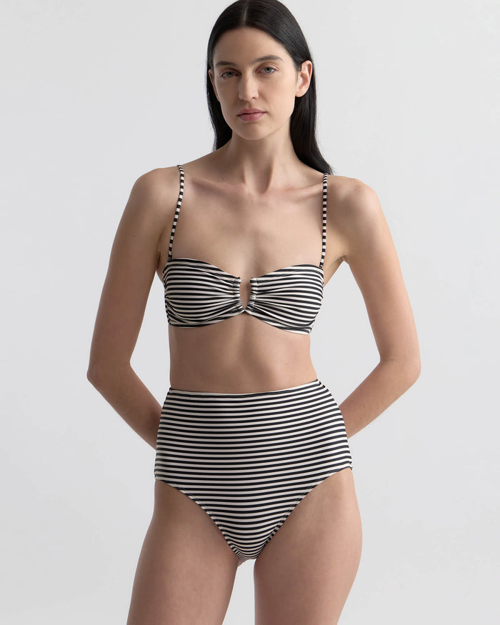 BLACK/IVORY STRIPE