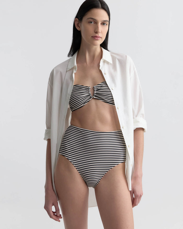 BLACK/IVORY STRIPE