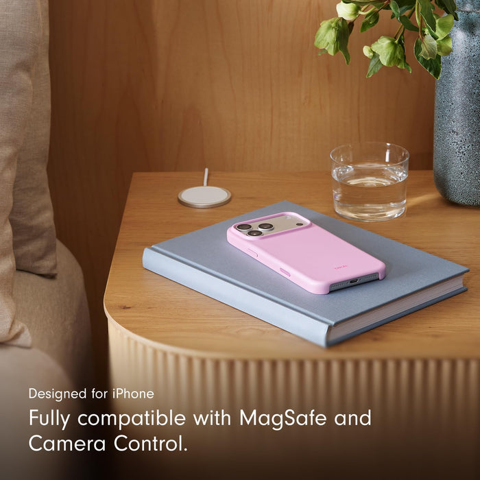 Beats iPhone 17 Pro Max Case with MagSafe & Camera Control, Matte Finish, Microfibre Lining – Pebble Pink