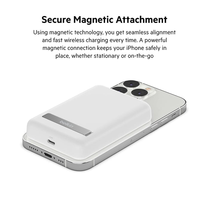 Belkin Quick Charge Magnetic Wireless Power Bank 5000mAh with Stand