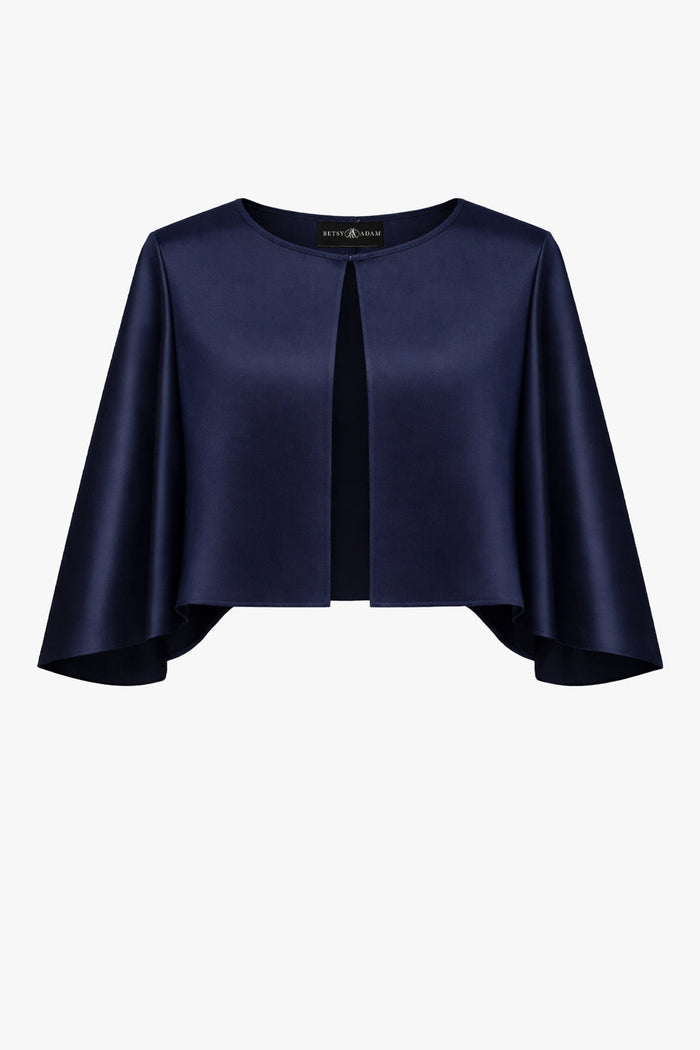 "Bella" Satin Cape Shawl Wrap