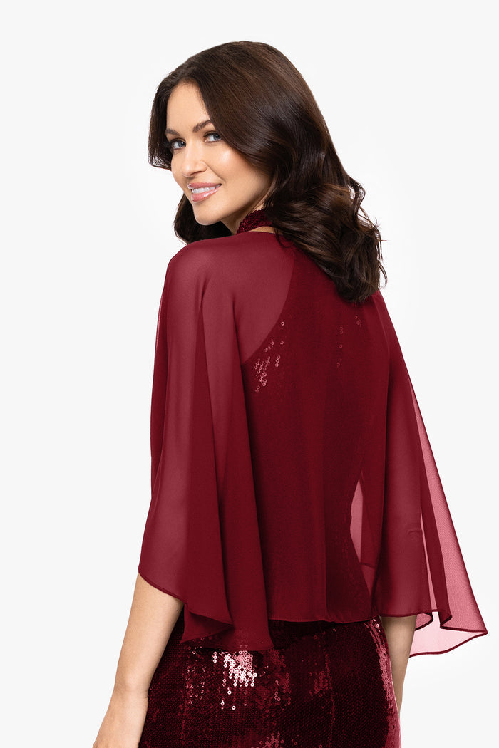 "Bernadette" Chiffon Shawl Wrap