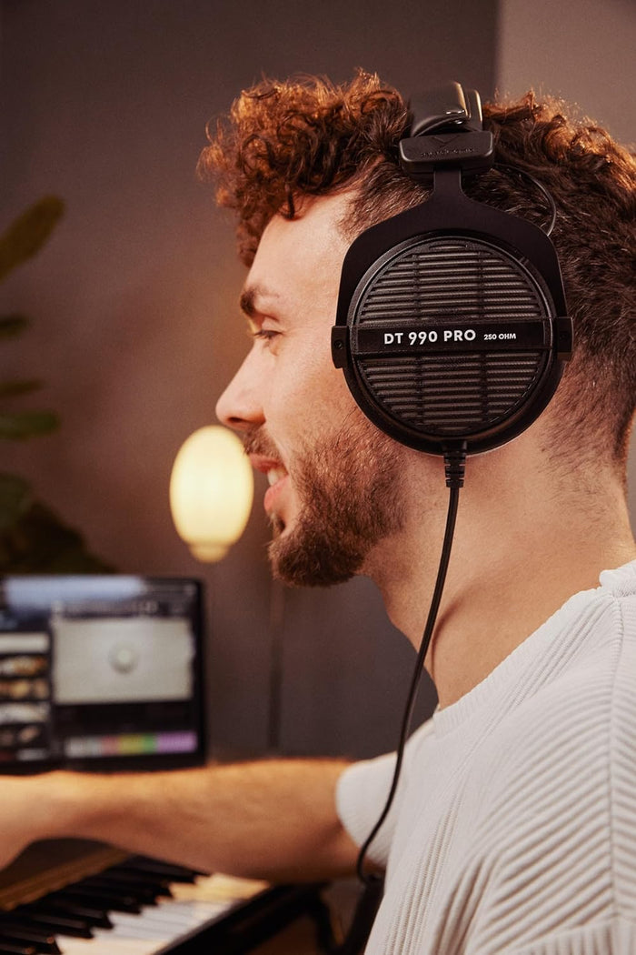 beyerdynamic DT 990 PRO Over-Ear Wired Studio Headphones (Black) - Unboxify