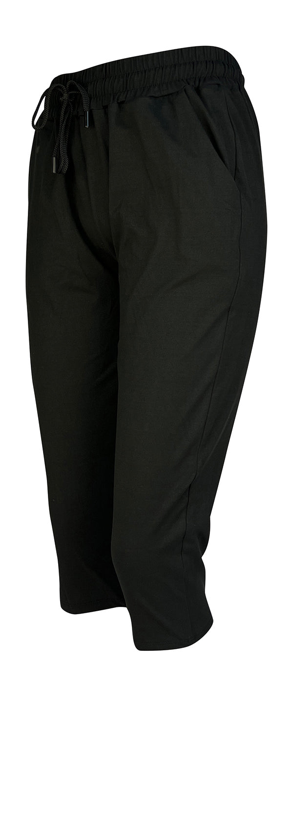 Slim fit Black Magic Joggers in super soft fabric with cuffed bottoms, drawstring waist, and pockets.