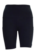 Black Magic Shorts in black with deep side pockets and structured stitching for comfort and style